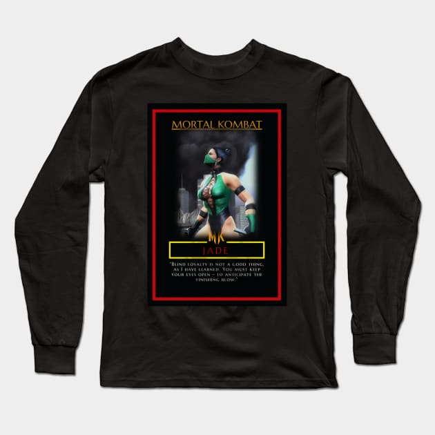 Mortal Kombat - MK Fighters - Jade - Poster - Sticker and More - 19062012 Long Sleeve T-Shirt by Semenov